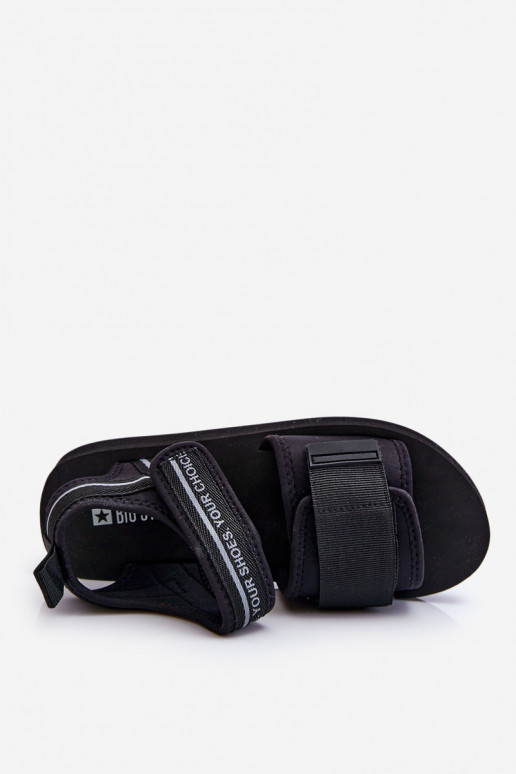 Sandali da donna con chiusure adesive Big Star LL274784 colore nero