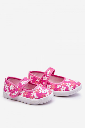 Ballerine per bambini con fantasia floreale nel colore rosa Noah