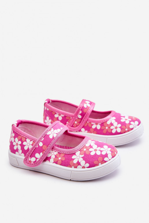 Ballerine per bambini con fantasia floreale nel colore rosa Noah