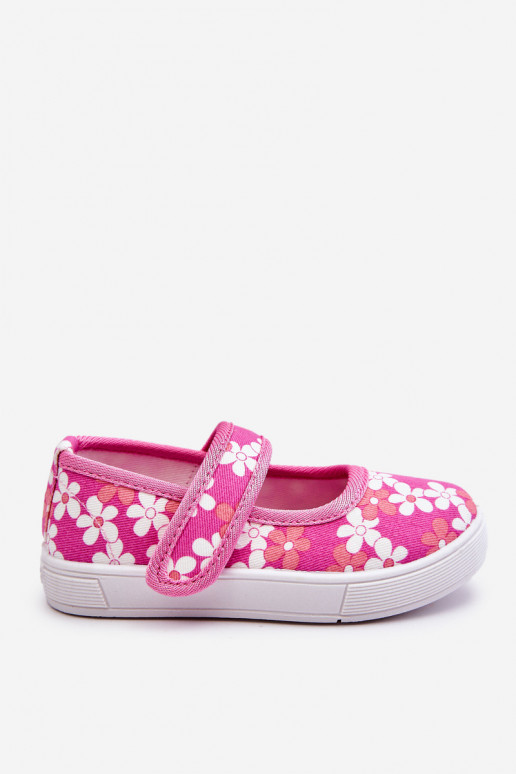 Ballerine per bambini con fantasia floreale nel colore rosa Noah