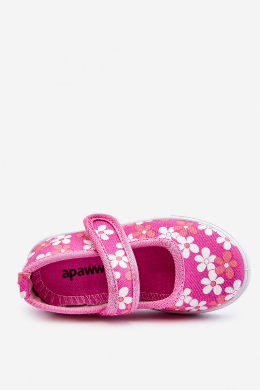 Ballerine per bambini con fantasia floreale nel colore rosa Noah