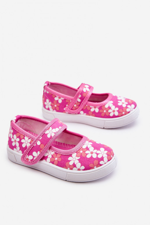 Ballerine per bambini con fantasia floreale nel colore rosa Noah