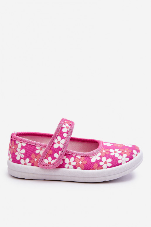 Ballerine per bambini con fantasia floreale nel colore rosa Noah