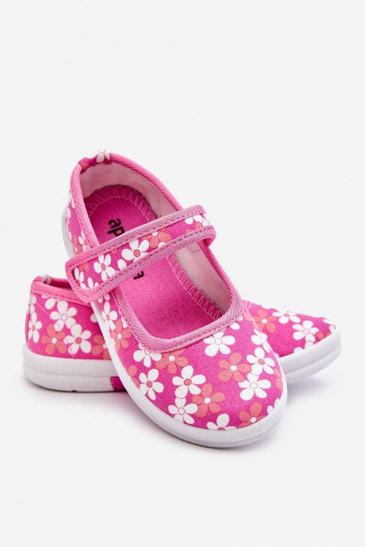 Ballerine per bambini con fantasia floreale nel colore rosa Noah