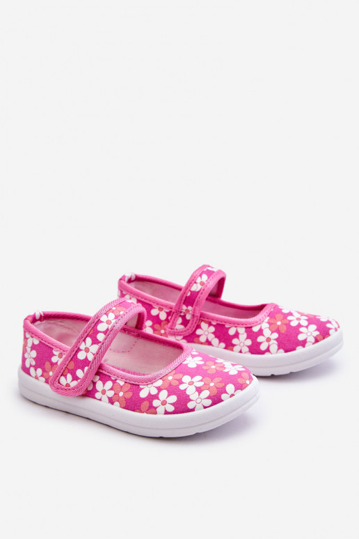 Ballerine per bambini con fantasia floreale nel colore rosa Noah