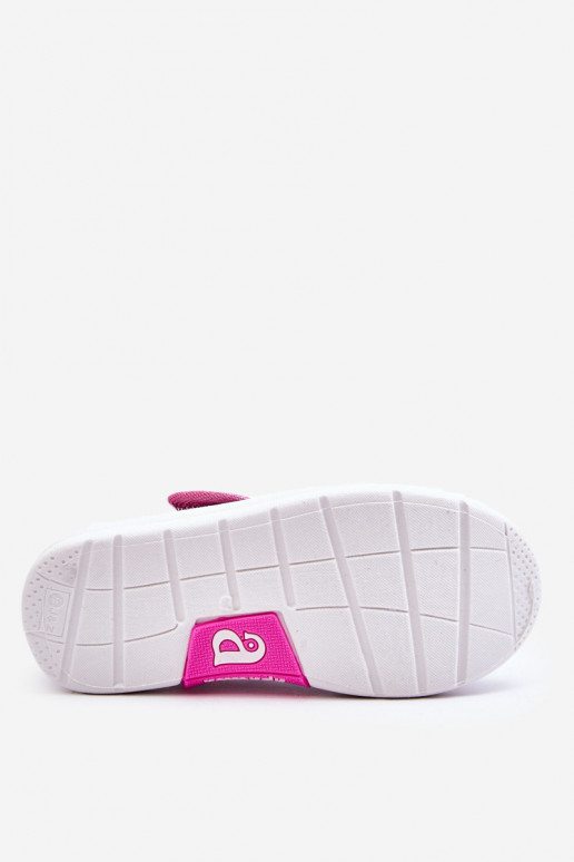 Ballerine per bambini con chiusure adesive nel colore blu-rosa Selah