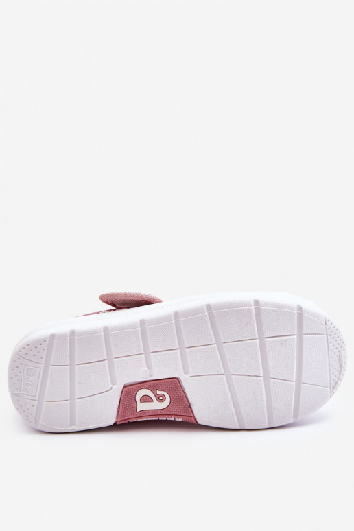 Ballerine per bambini con chiusure adesive nel colore rosa Selah