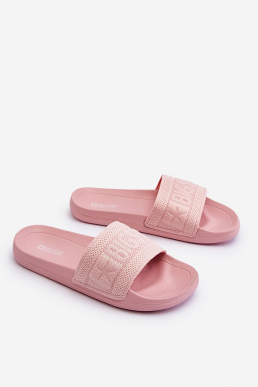 Pantofole alla moda Big Star LL274A157 Tonalità rosa chiaro