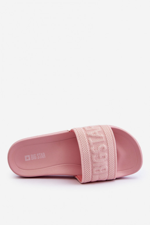 Pantofole alla moda Big Star LL274A157 Tonalità rosa chiaro