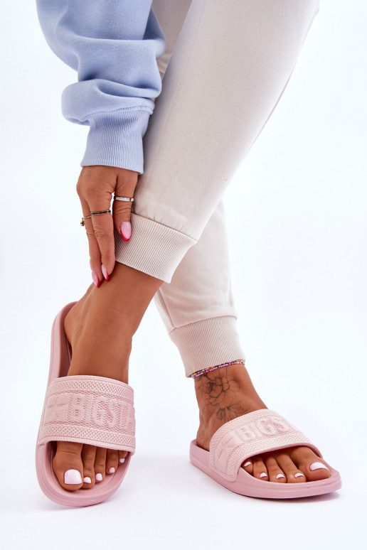 Pantofole alla moda Big Star LL274A157 Tonalità rosa chiaro