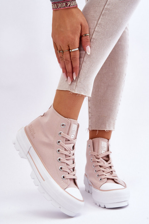scarpe casual con plateau Big Star LL274157 Nude