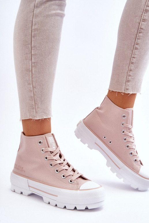 scarpe casual con plateau Big Star LL274157 Nude