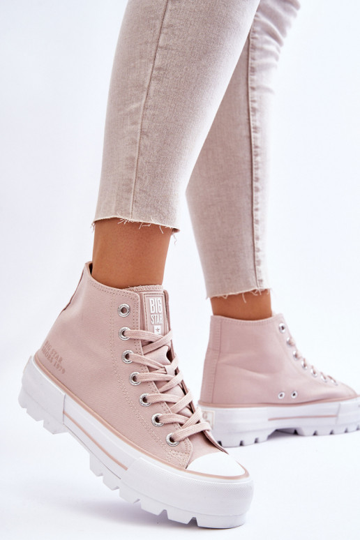 scarpe casual con plateau Big Star LL274157 Nude