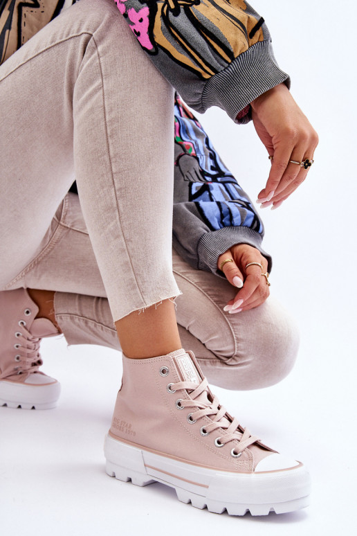 scarpe casual con plateau Big Star LL274157 Nude