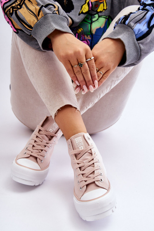 scarpe casual con plateau Big Star LL274157 Nude