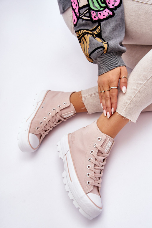 scarpe casual con plateau Big Star LL274157 Nude