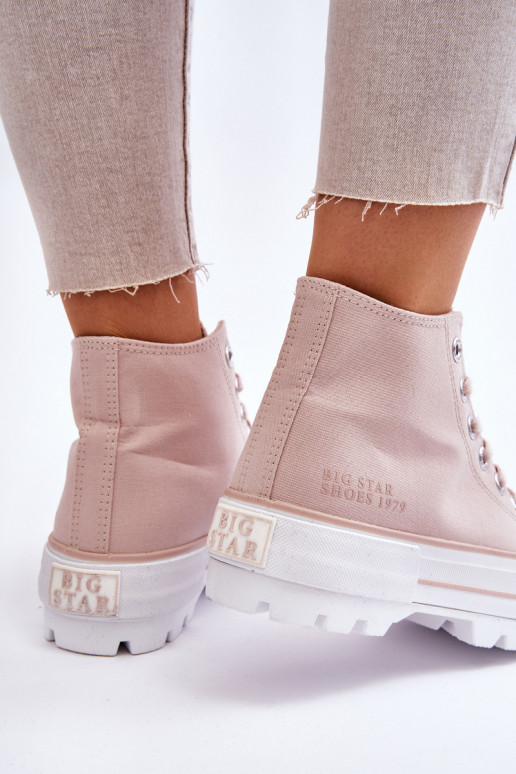 scarpe casual con plateau Big Star LL274157 Nude