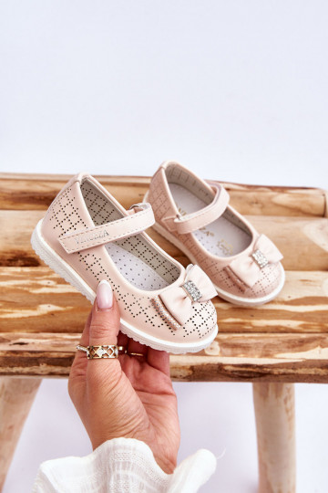 Bellissime ballerine per bambini con nastro in rosa Halle 2