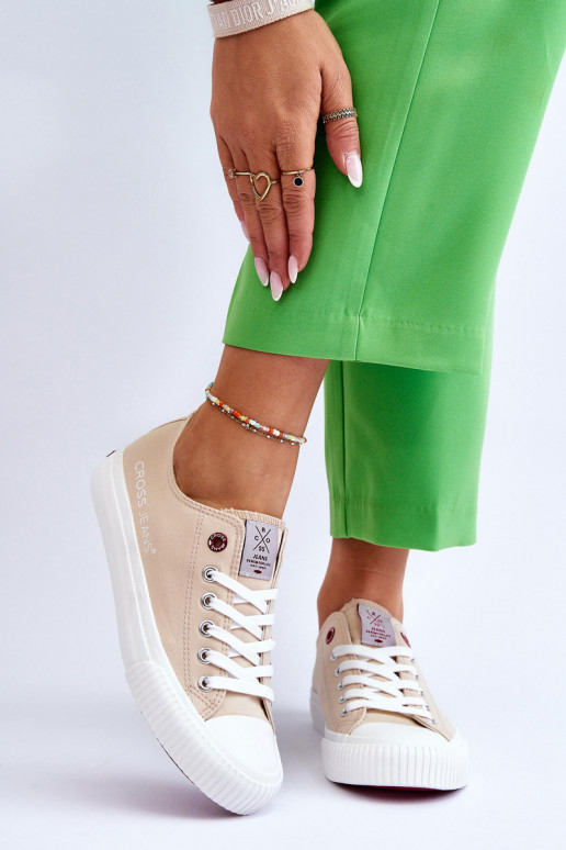 Scarpe da donna Cross Jeans LL2R4070 beige