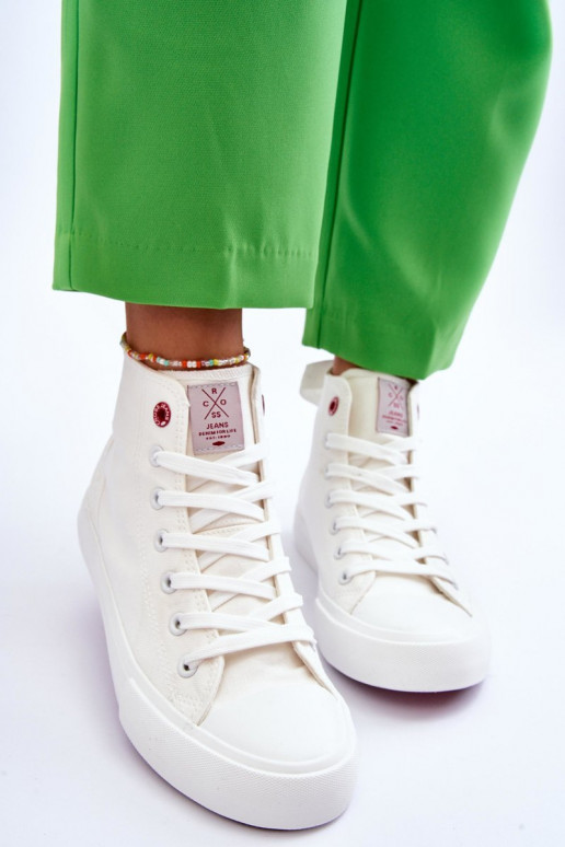 Scarpe casual Cross Jeans LL2R4086C colore bianco dal modello classico