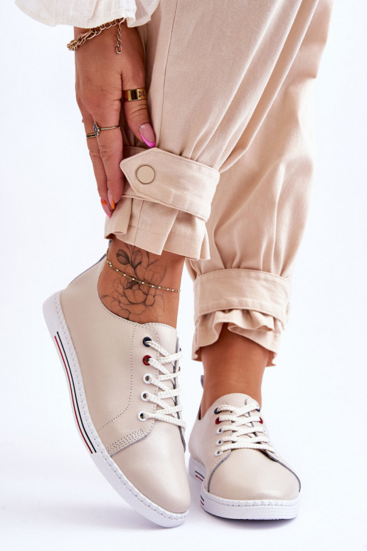 Scarpe per il tempo libero da donna beige S.Barski LR268R