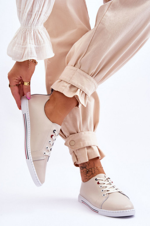 Scarpe per il tempo libero da donna beige S.Barski LR268R