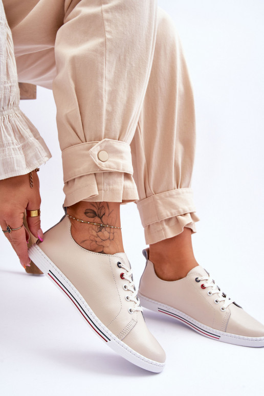 Scarpe per il tempo libero da donna beige S.Barski LR268R