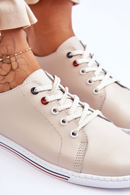 Scarpe per il tempo libero da donna beige S.Barski LR268R