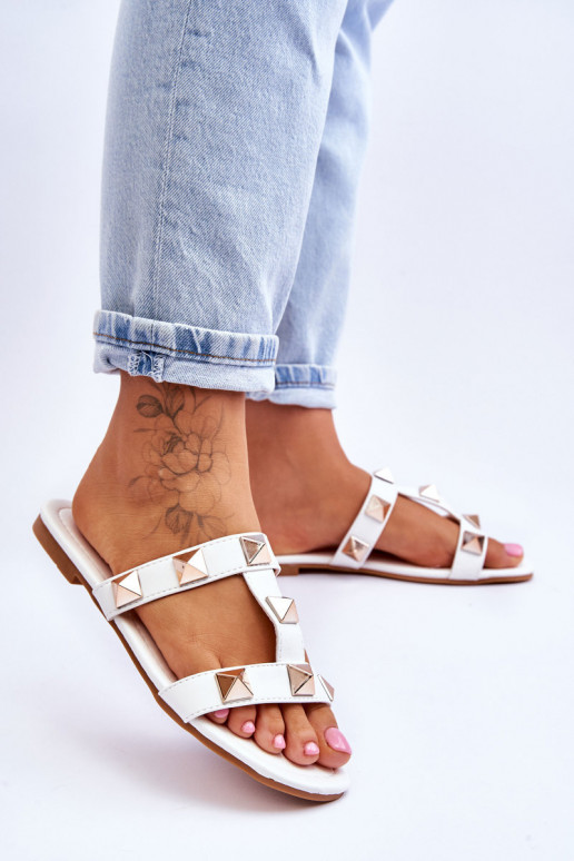 Pantofole in colore bianco Mercure