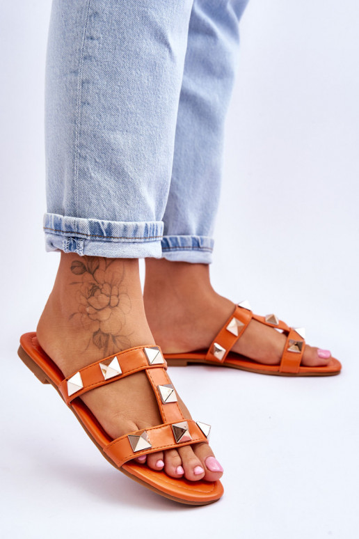 Pantofole Mercure colore arancione