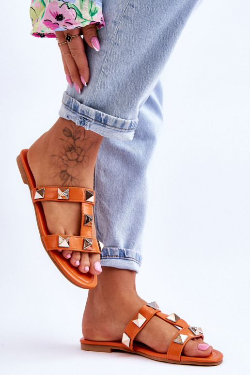 Pantofole Mercure colore arancione