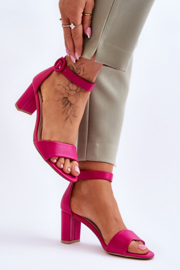 Sandali rosa con tacco Lexi da donna 2