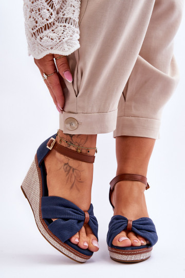 Sandali da donna di colore blu scuro Daphne