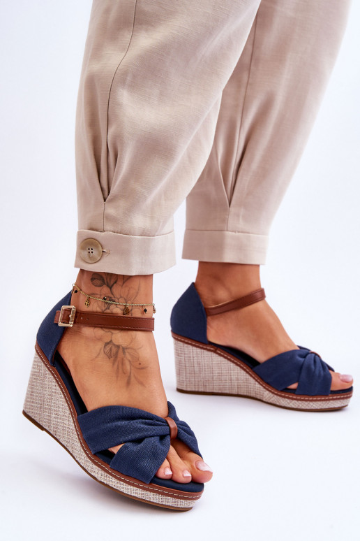Sandali da donna di colore blu scuro Daphne