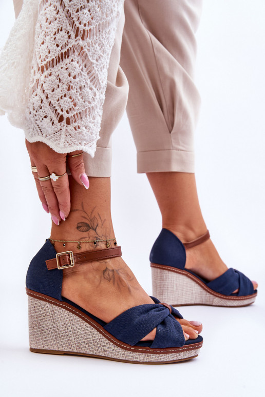 Sandali da donna di colore blu scuro Daphne