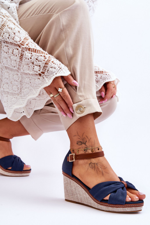 Sandali da donna di colore blu scuro Daphne