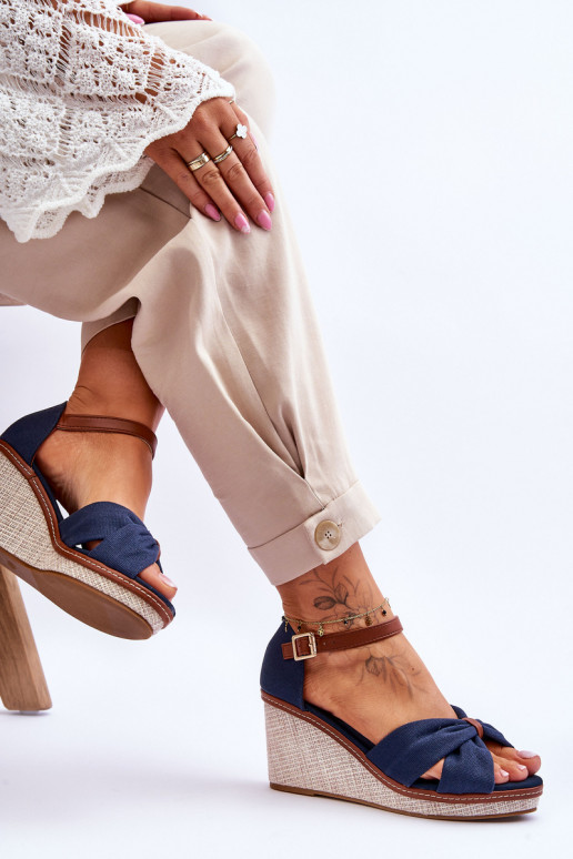 Sandali da donna di colore blu scuro Daphne