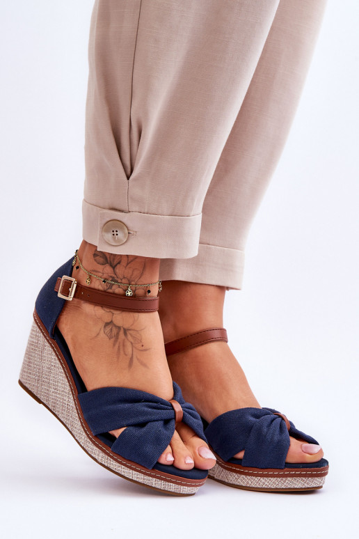 Sandali da donna di colore blu scuro Daphne
