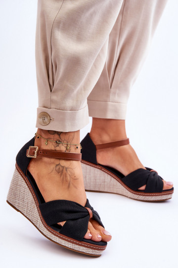 Sandali da donna colore nero Dafne 2