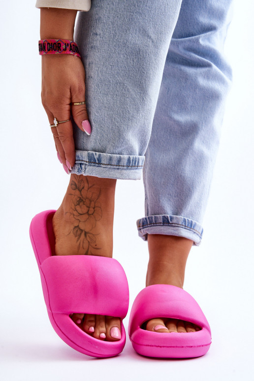 Pantofole leggere con suola placcata oro in rosa Milton