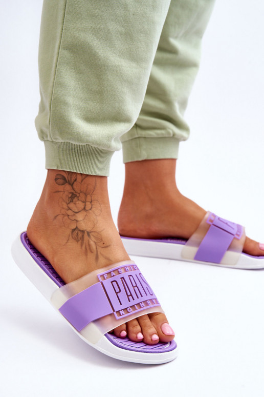 Pantofole stile sportivo Colore viola Sunrise Pantofole stile sportivo Colore viola Sunrise