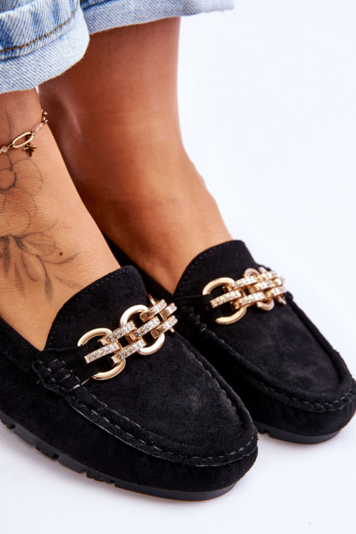 Mocassini slip-on in camoscio Sorento nero