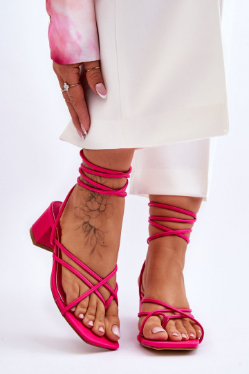 Scarpe con tacco alto e cinturini in colore rosa Secret Love