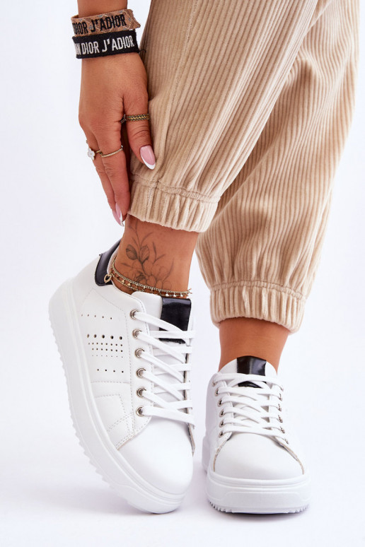 Scarpe stile sportivo Bianco-nero Be First!