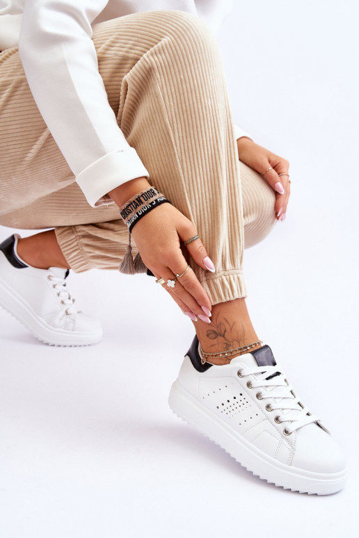 Scarpe stile sportivo Bianco-nero Be First!