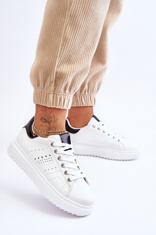 Scarpe stile sportivo Bianco-nero Be First!