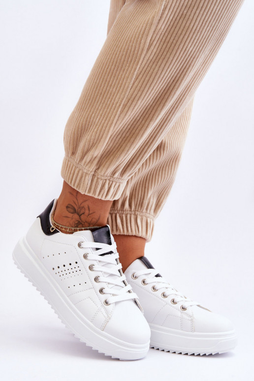 Scarpe stile sportivo Bianco-nero Be First!