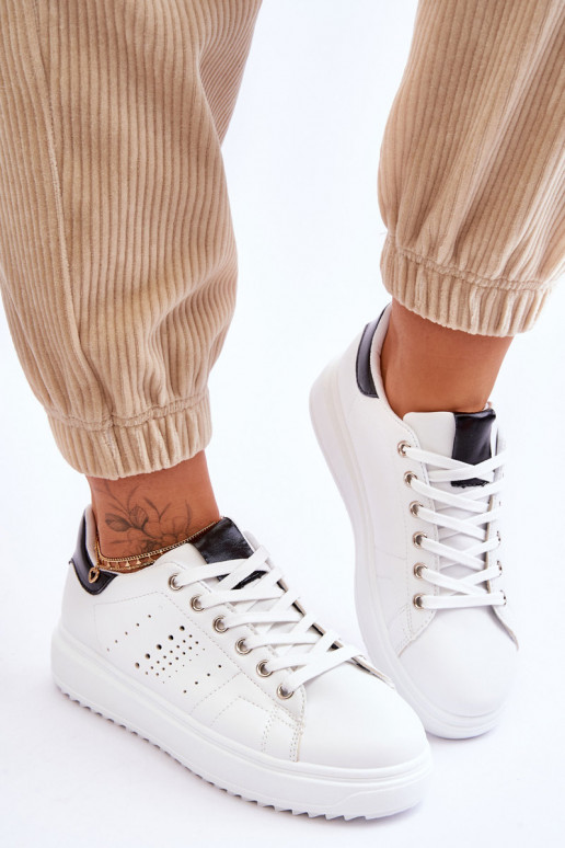 Scarpe stile sportivo Bianco-nero Be First!