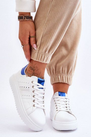 Scarpe stile sportivo Colore bianco-blu Be First!