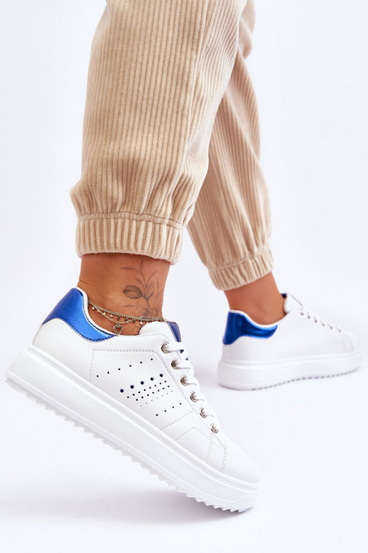 Scarpe stile sportivo Colore bianco-blu Be First!